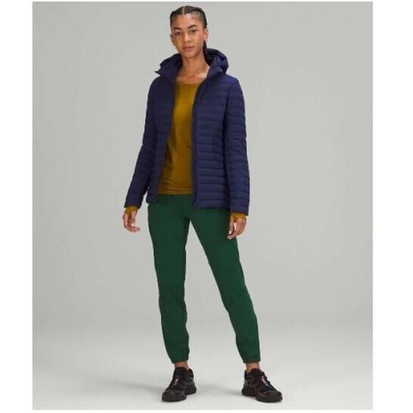 Lululemon Sz 4 Pack It Down Jacket Night Sea Blue 700 Fill Goose Down - Picture 1 of 9